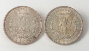 1921 Morgan Silver Dollars, Philadephia, (2) EF.