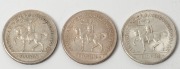 FLORINS, 1934/35 Victorian Centenary, (3) EF/aUnc.
