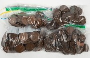 HALF-PENNIES & PENNIES: 3.7kg accumulation in small box.