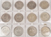 GEORGE VI, 1937 (12); mixed condition, VF-EF.