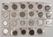 FLORINS: 1894 - 1947 (12, all diff.); HALF-CROWNS: 1914 - 1949 (10, all diff.); and an 1887 DOUBLE-FLORIN. Some lovely coins noted. (Total: 23).&nbsp;