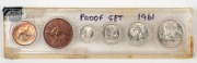 ELIZABETH II, 1961 set &frac12;d - 2/-, Unc. (6).