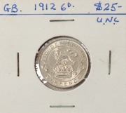 GEORGE V, 1912 Sixpence, gem Unc.
