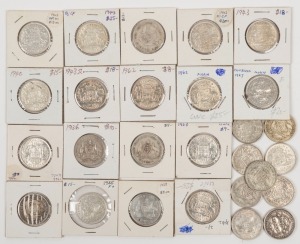 1913 - 1963 slightly duplicated range in mixed condition. (27).