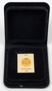 1987 $15 "Little Hero" 1/10oz gold proof from the Famous Nugget Series.