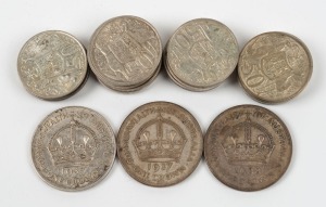 1937 Crowns (2), a single 1938 Crown plus 1966 Fifty Cents (23); mixed condition. (Total: 26)