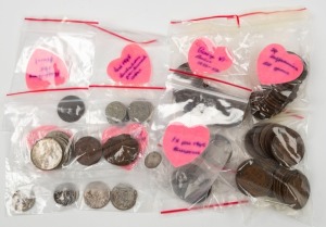 A small accumulation of pre-decimal coins with values to 2/-. (qty).