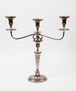 A pair of antique English Sheffield plate three branch candelabra, 19th century, ​​​​​​​47cm high, 45cm wide - 2