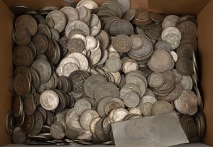 Mainly post 1947 -63 Australian silver coins, (100s). Approx. 3.5kg.