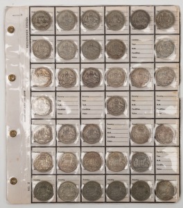 1910 - 1963 collection, all different, but missing 1932, 1934 Centenary, and a few common dates; there are also 5 extra 1954 Royal Visits. (48); very mixed condition.
