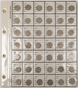 1910 - 1925 duplicated range in album page; very mixed condition. (42).