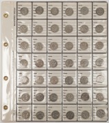 1910 - 1925 duplicated range in album page; very mixed condition. (42).