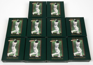 1996 $5 Sir Donald Bradman, aluminium bronze Proofs, (10), all in RAM boxes of issue.