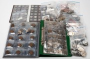 A foreign accumulation in a storage box; some in albums. Noted Denmark, France, Italy, Mexico, Netherlands, Spain, Switzerland, etc.