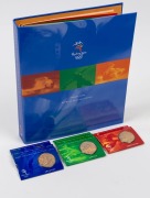 SYDNEY 2000 OLYMPIC COIN COLLECTION: comprising 28 commemorative uncirculated $5 coins in presentation album; together with 8 duplicates in sealed cards of issue. (Total: 36).