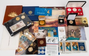 Collection remainder and odds including banknotes, special issue coins, non-circulating coins, medals, medallions, etc.