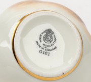 ROYAL WORCESTER English porcelain vase, decorated with hand-painted highland sheep in landscape, signed "J. Allen", black factory mark to base, 6.5cm high, 8cm wide - 3