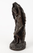 AUGUSTIN COURTET (1821-1890), Birth of Venus, cast bronze statue, signed "Courtet, Scpt.", 22cm high - 2