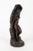 AUGUSTIN COURTET (1821-1890), Birth of Venus, cast bronze statue, signed "Courtet, Scpt.", 22cm high - 4
