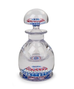 BACCARAT&nbsp;millefiori&nbsp;glass perfume bottle, 16cm high