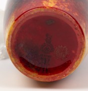 ROYAL DOULTON Flambe glaze English porcelain vase, factory mark to base, 16cm high - 3