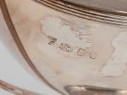 A Georgian style lidded tureen, made in London, early 20th century, 15cm high, 24cm wide, 534 grams - 2