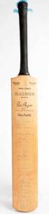 1970 Rest of World v England, full size "Slazenger" Cricket Bat, with 22 signatures on front including Gary Sobers, Clive Lloyd, Graham McKenzie, Rohan Kanhai & Barry Richards; plus four Counties - Glamorgan, Lancashire, Middlesex & Hampshire with a furth