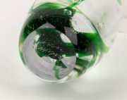 KOSTA Swedish art glass underwater scene vase with seaweed inclusions, engraved "Kosta, 441783", 25cm high - 2