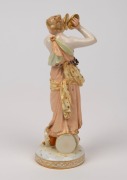 K.P.M. antique German porcelain statue of a musician, 19th/20th, red factory mark to base, ​​​​​​​16cm high - 2