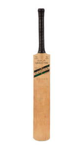 1971-72 Australia v Rest of World, full size "Slazenger - Garfield Sobers" Cricket Bat, with Rest of World team on front, 15 (faded) signatures on front including Gary Sobers, Tony Grieg & Bishen Bedi; and Australia on reverse, 18 signatures including Ian