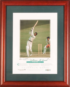 SIR GARFIELD SOBERS, signed display "Brilliance All Round", limited edition 281/500, window mounted, framed & glazed, overall 47x58cm. With CoA. [Sir Garfield Sobers played 93 Tests 1953-74].