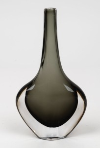 NILS LANDBERG&nbsp;Swedish art glass vase for ORREFORS, ​​​​​​​17.5cm high