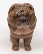 A Danish porcelain Chow Chow dog statue, 20th century, 16cm high - 2