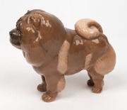 A Danish porcelain Chow Chow dog statue, 20th century, 16cm high - 3