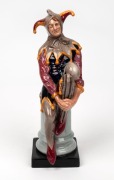 ROYAL DOULTON "Jester" (HN 2016) porcelain statue,green factory mark to base,24cm high
