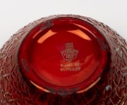 ZSOLNAY Hungarian ruby lustre porcelain lidded jar, factory mark to base, 12cm high - 3