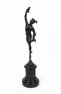 HERMES antique cast bronze statue, 19th century, ​​​​​​​59cm high