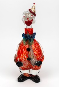 A Murano glass clown decanter, 20th century, 35cm high