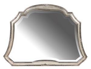 An antique Austro-Hungarian table mirror with easel stand, by ROZET & FISCHMEISTER, 19th/20th century, 3kg+ silver weight, 50 x 68cm