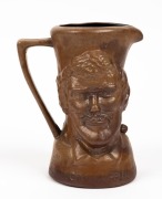 A 1977 centenary test commemorative jug depicting Greg Chappell and Tony Greig (the opposing captains)&nbsp;from a limited edition by Bendigo Pottery; numbered 79/300, with certificate. 17cm high. - 3