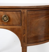 A George III mahogany Seraton demi-lune sideboard with string inlay, late 18th century, ​​​​​​​attractive small size 84cm high, 107cm wide, 54cm deep - 2