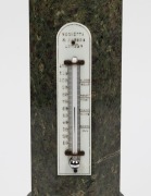 NEGRETTI & ZAMBRA of London antique Cornish marble desk thermometer pedestal, 19th century, 36cm high - 2