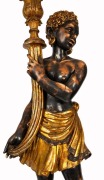 Blackamoor figural&nbsp;candelabra lamp, 20th century, ​​​​​​​175cm high - 4