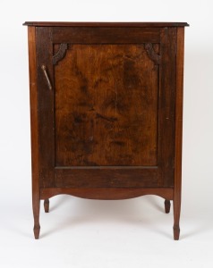 An Australian blackwood and ash single door cabinet, early 20th century, 108cm high, 77cm wide, 49cm deep
