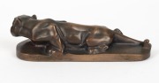 An Art Deco bronze statue of a prowling lioness, circa 1930, ​​​​​​​16cm long - 2
