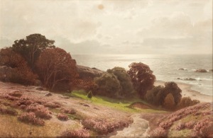 ARTIST UNKNOWN, (seascape), enhanced coloured lithograph, 48 x 73cm, 70 x 76cm overall