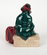 ROYAL DOULTON "Silks and Ribbons" (H.N.2017) English porcelain statue, green factory mark and title to base, 16cm high - 3