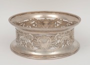 An antique Irish silver potato ring, made in Dublin, 19th century, ​​​​​​​7cm high, 17cm diameter, 386 grams total