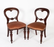 An antique English mahogany two leaf extension dining table, 19th century; together with a set of eight matching reproduction chairs, 20th century, (9 items), the table 72cm high, 193cm wide (extended), 105cm deep - 2
