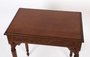 An Australian carved blackwood occasional table, early 20th century, 70cm high, 62cm wide, 41cm deep - 2